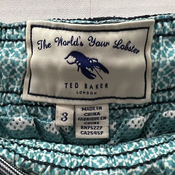 Ted Baker Lined Plankton Swim Shorts 5" Navy Size 3 38 L - Picture 9 of 11